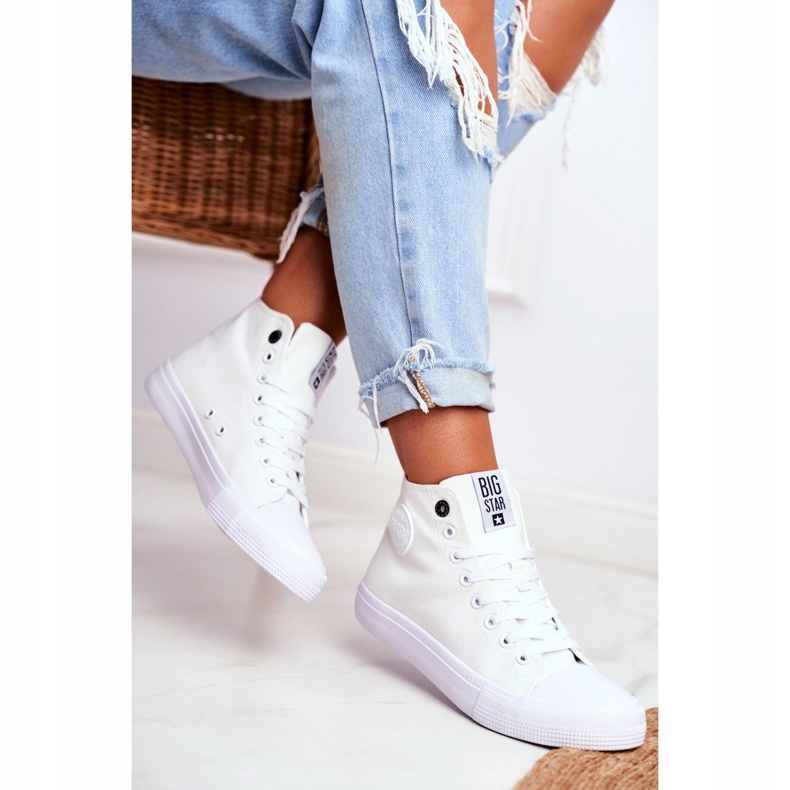 Baskets Hautes Femme Big Star Blanc FF274A171 2