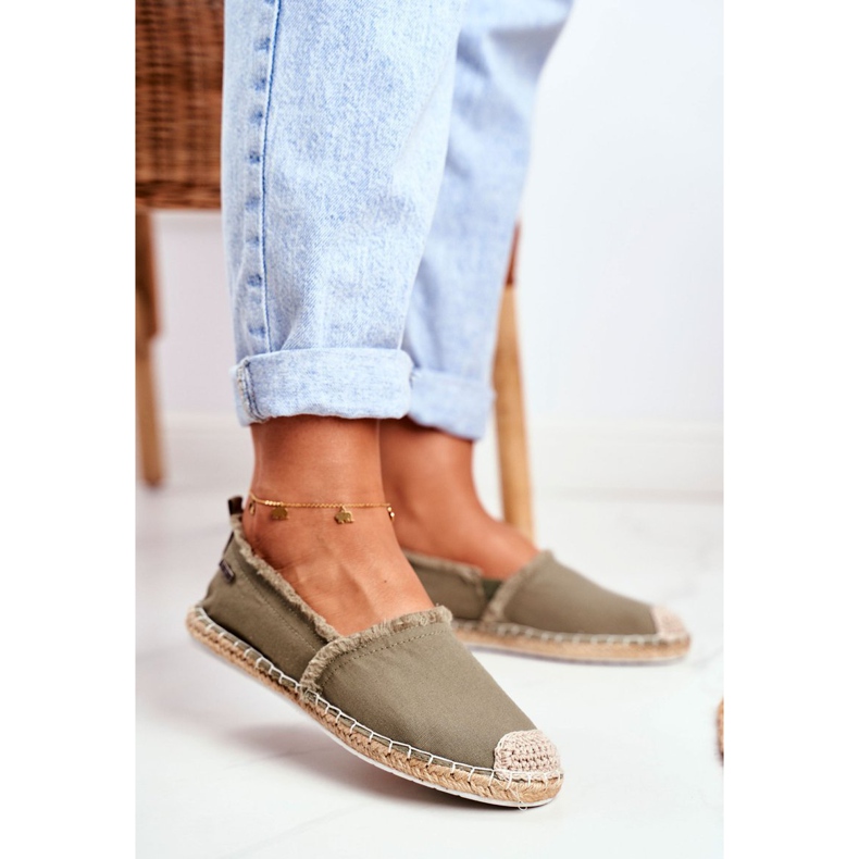 Espadrilles Femme Semelle Tressée Kaki Big Star DD274760 vert 1