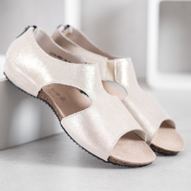 Sandales confortables VINCEZA jaune 5