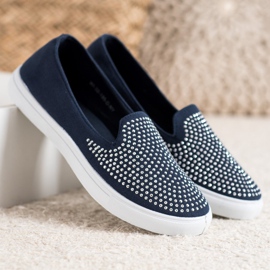 SHELOVET Slipons élégants bleu 2 SHELOVET Slipons élégants bleu 2