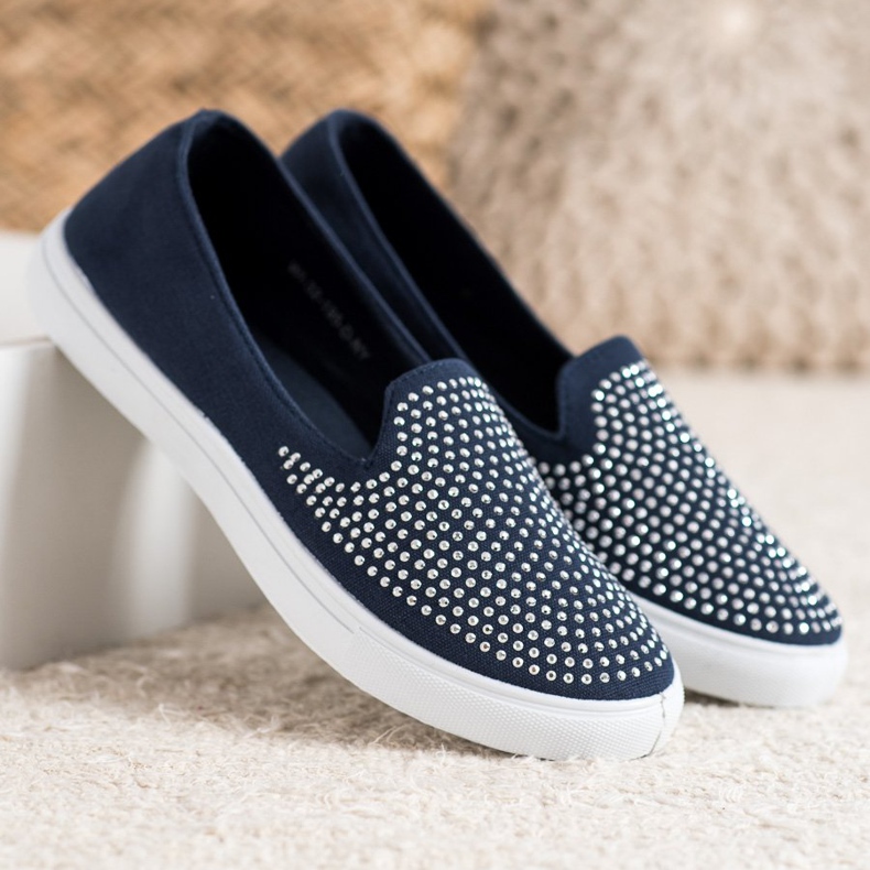 SHELOVET Slipons élégants bleu 2 SHELOVET Slipons élégants bleu 2