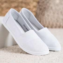 SHELOVET Baskets à enfiler blanc 1