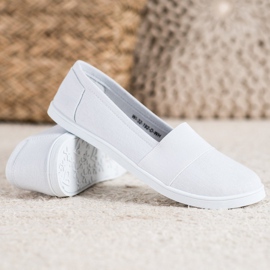 SHELOVET Baskets à enfiler blanc 2