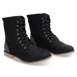 Boots richement décorées 1511-8 noir le noir 1