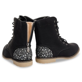 Boots richement décorées 1511-8 noir le noir 2