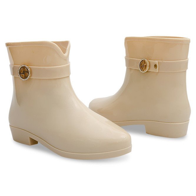 Bottines Wellington avec nœud BL02 Beige 1
