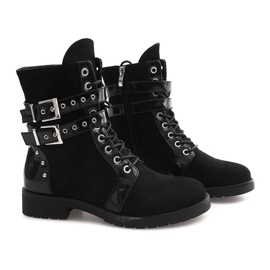 Bottes En Daim Ouvriers A-52 Noir le noir 2