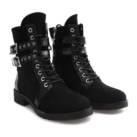 Bottes En Daim Ouvriers A-52 Noir le noir 3