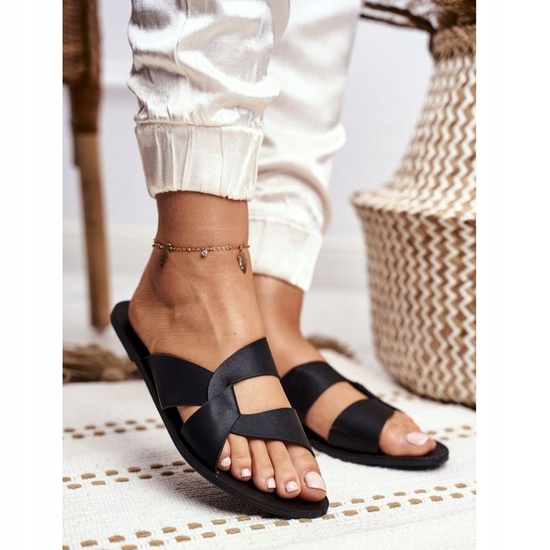 Chaussons Classiques Femme Lu Boo Noir Mabella 1