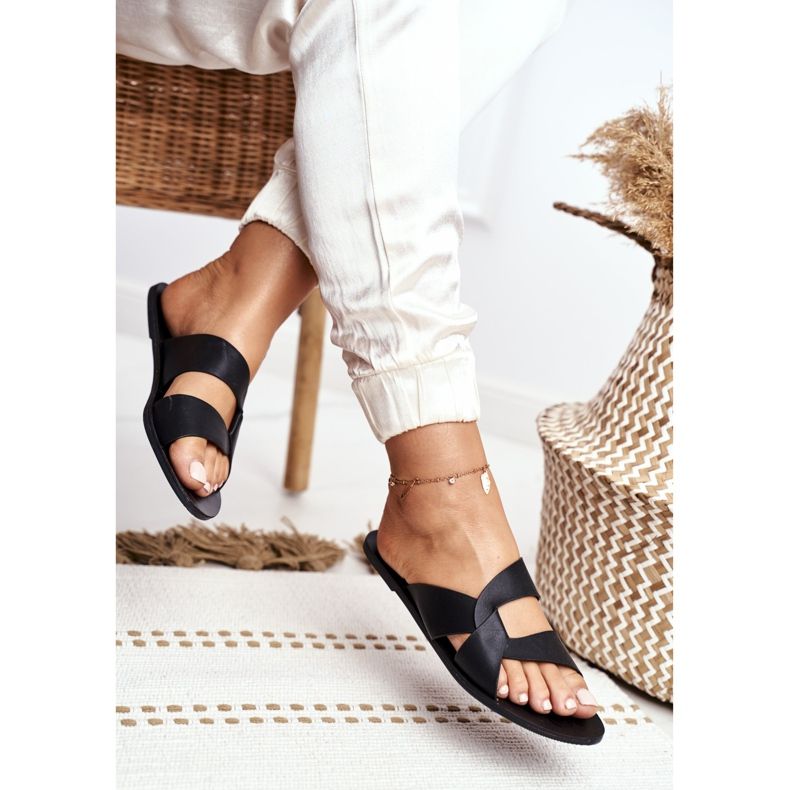 Chaussons Classiques Femme Lu Boo Noir Mabella 2