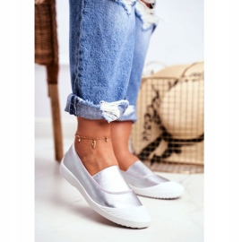 LU BOO Sneakers Slip On Slip-on Sneakers Argent Justy gris 1 LU BOO Sneakers Slip On Slip-on Sneakers Argent Justy gris 1