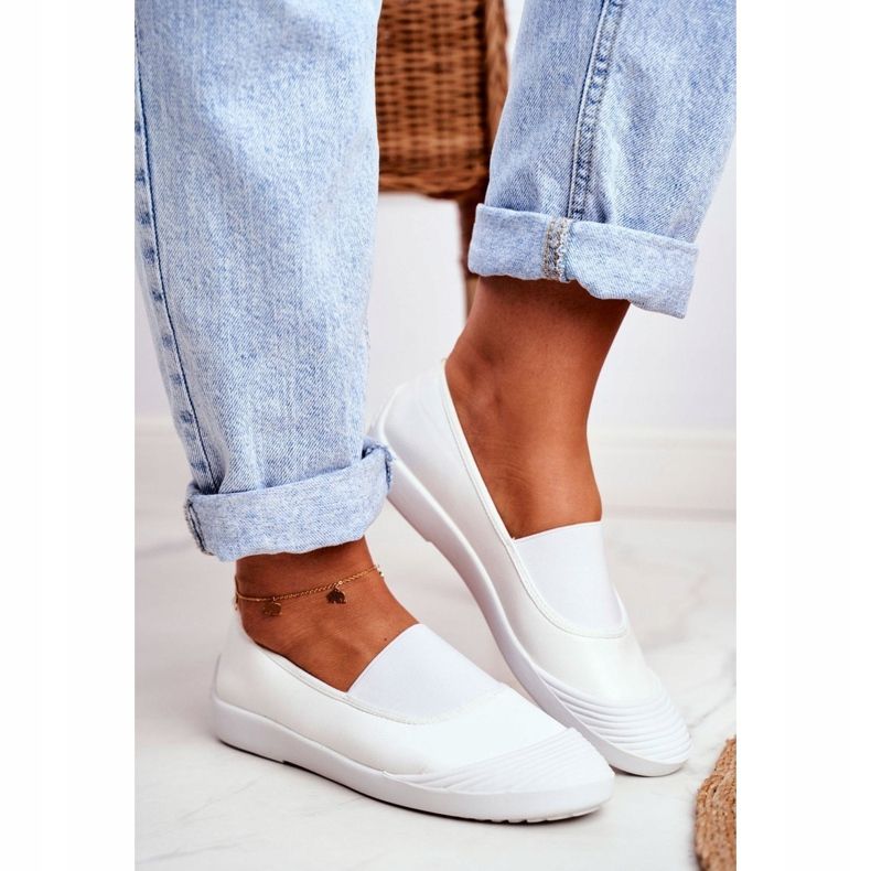 LU BOO Sneakers Slip On Slip-on Sneakers Blanc Justy 1