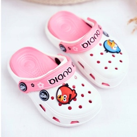 Crooks en mousse pour enfants Oiseaux blancs AngryBirds rose 1