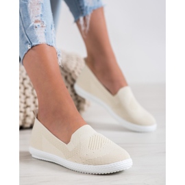 Via Giulia  Baskets ajourées beiges 5