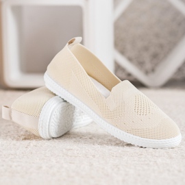 Via Giulia  Baskets ajourées beiges 3