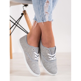 SHELOVET Baskets gris clair 1