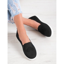 Via Giulia  Baskets noires ajourées le noir 1