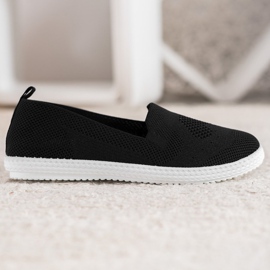 Via Giulia  Baskets noires ajourées le noir 4