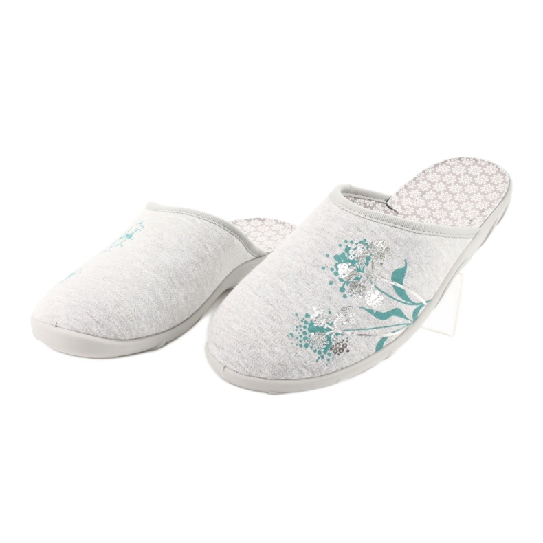 Chaussures femme Befado colorées 235D168 gris vert 2