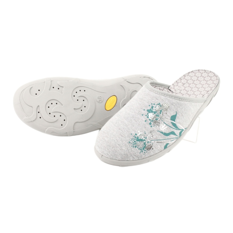 Chaussures femme Befado colorées 235D168 gris vert 3