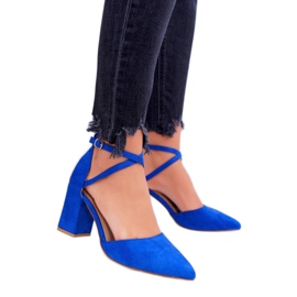 SEA Escarpins pour femmes sur un talon dans le trafic de bleuet Spitz 1