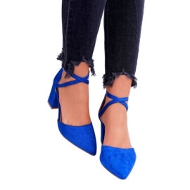 SEA Escarpins pour femmes sur un talon dans le trafic de bleuet Spitz 3