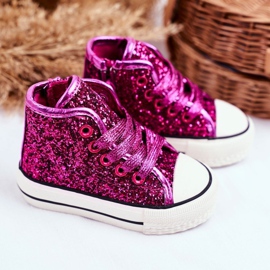 FRROCK Baskets pour enfants High Shiny Pink Ally rose 1 FRROCK Baskets pour enfants High Shiny Pink Ally rose 1