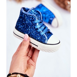 FRROCK Baskets Enfant High Shiny Blue Ally bleu bleu 2