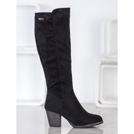 J. Star Bottes confortables sur un poteau le noir 2