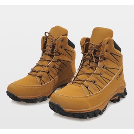 Bottes de neige isolées camel F-23-3 brun 2