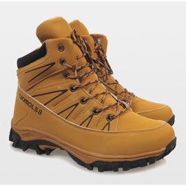 Bottes de neige isolées camel F-23-3 brun 3