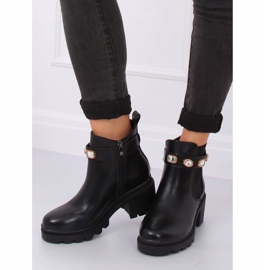 Bottines Chelsea noires, noires HE107 Noir 2