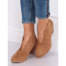 Boots transitionnelles à fente camel NS128P Camel brun 2