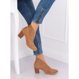 Boots transitionnelles à fente camel NS128P Camel brun 3