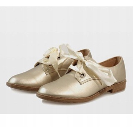Chaussures à lacets dorées 188-233 d'or jaune 1