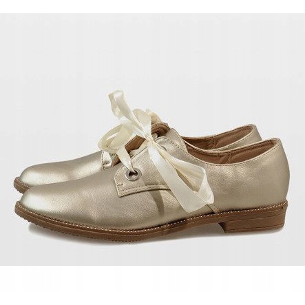 Chaussures à lacets dorées 188-233 d'or jaune 2