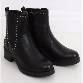 Bottes noires pour femmes avec clous UL309 Noir 1