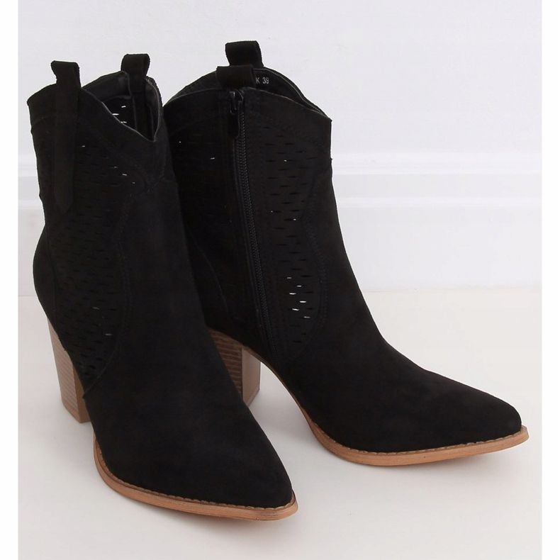 Santiags ajourées noires ZE05P Noir le noir 1