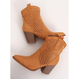 Camel ZE05P Santiags ajourés camel brun 1