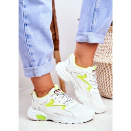 Chaussures de sport pour femmes Blanc Lu Boo Shoes Jaune Dazzle Me blanche 2