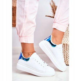 Chaussures de sport pour femmes Lu Boo Blanc Métallique Matilda bleu marine 2