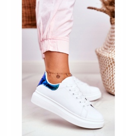 Chaussures de sport pour femmes Lu Boo Blanc Métallique Matilda bleu marine 1