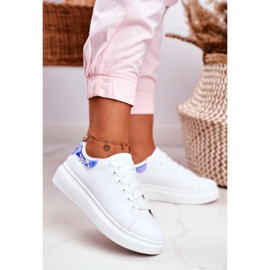 Chaussures de sport pour femmes Lu Boo Blanc Métallique Bleu Matilda 1