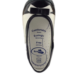 Ballerines chaussures enfant Ren But 1405 bleu marine blanc 5