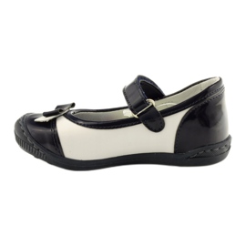 Ballerines chaussures enfant Ren But 1405 bleu marine blanc 2