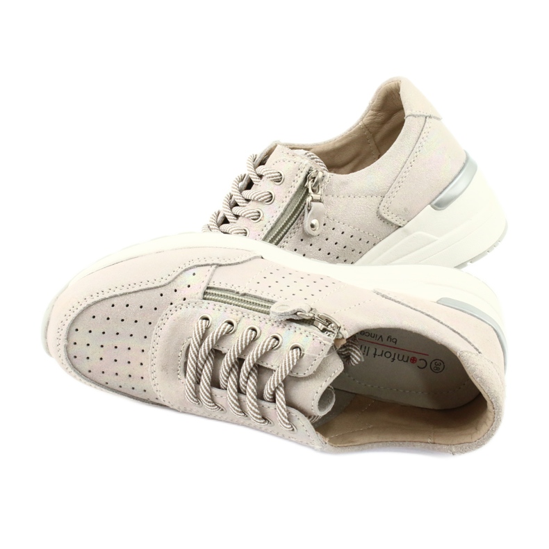Vinceza Chaussures de sport pour femmes Baskets Beige FT20-8675 Better Way multicolore 4