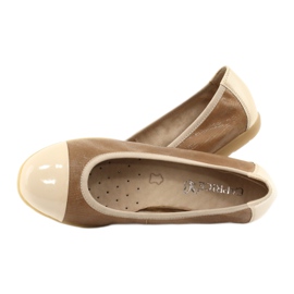 Caprice ballerines femme 22152 cuir beige 4