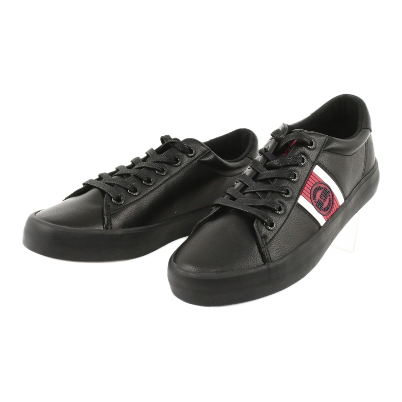 Big Star Baskets féminines avec Eco-Lather GG174111 Black blanc 2