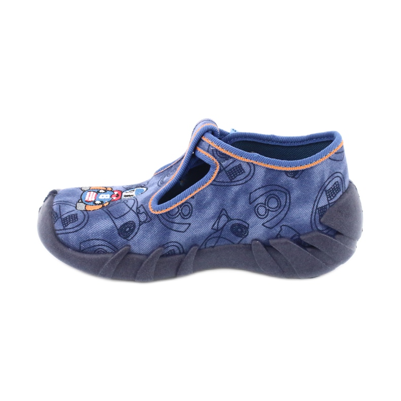 Chaussures enfant Befado 110P383 bleu marine bleu orange 2