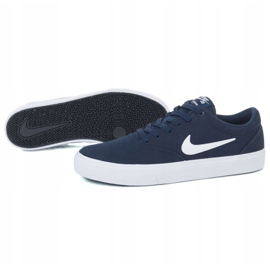 Nike Sb Charge Slr M CD6279-400 blanche bleu marin 1